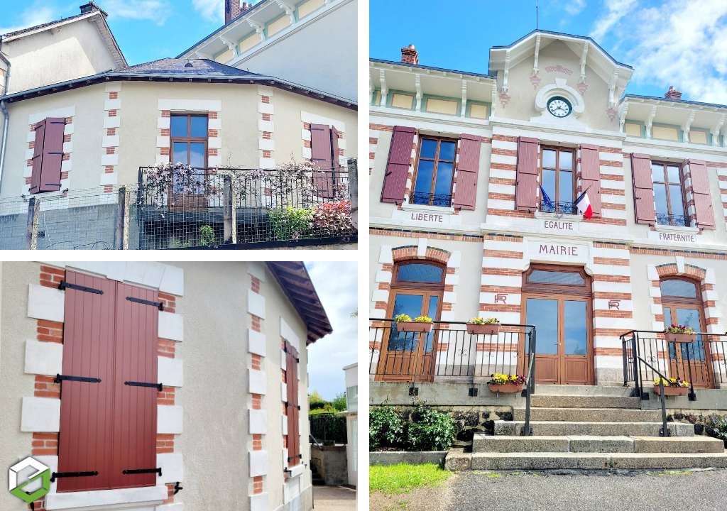installation de volets battants sur une maison ancienne - entreprise rge