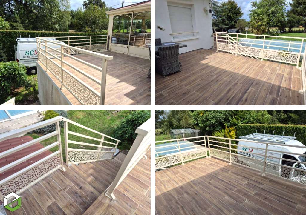 installation de garde-corps pour sécuriser une terrasse - entreprise rge