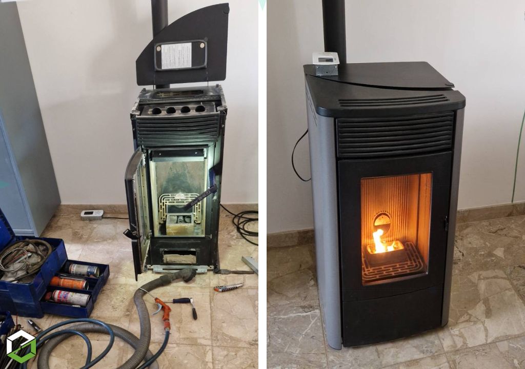 Inspection et nettoyage du poêle à granulés de bois pour un fonctionnement sûr et optimum-Isère (38)