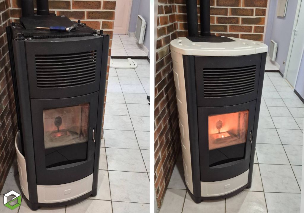 Installation et entretien d'un poêle à granulés de bois MCZ