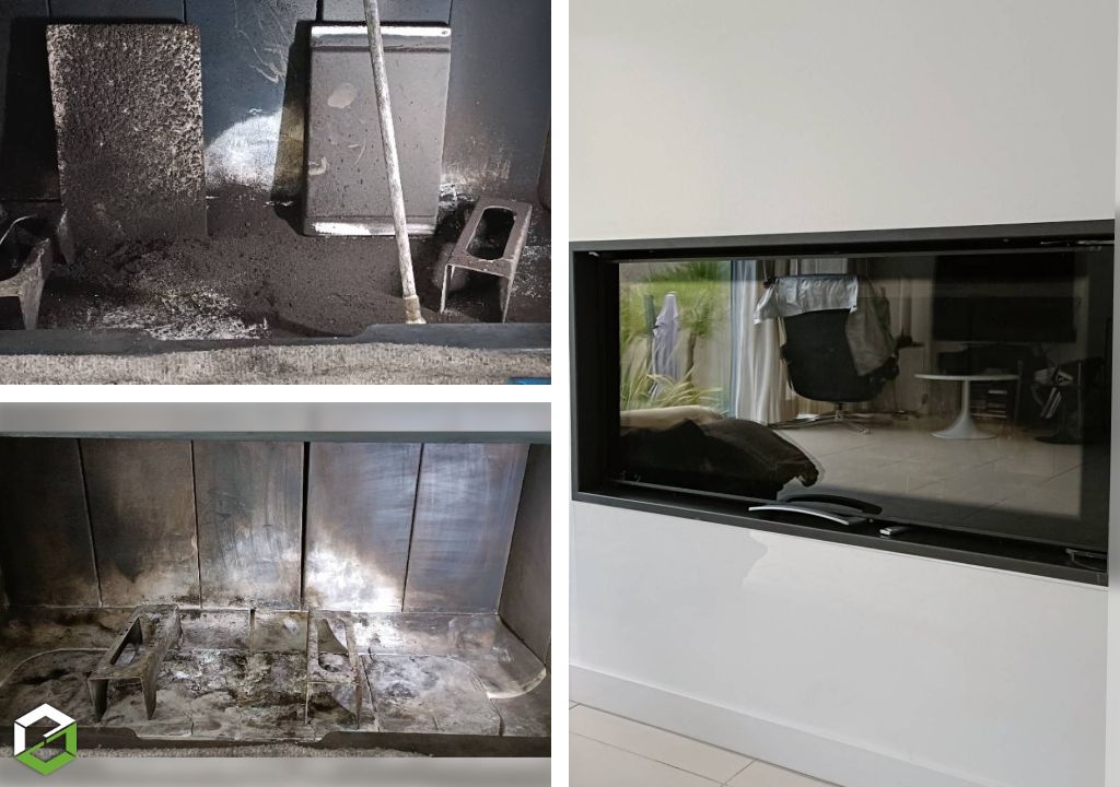 Consultez la chantier : ramonage annuel d'un insert à bois 