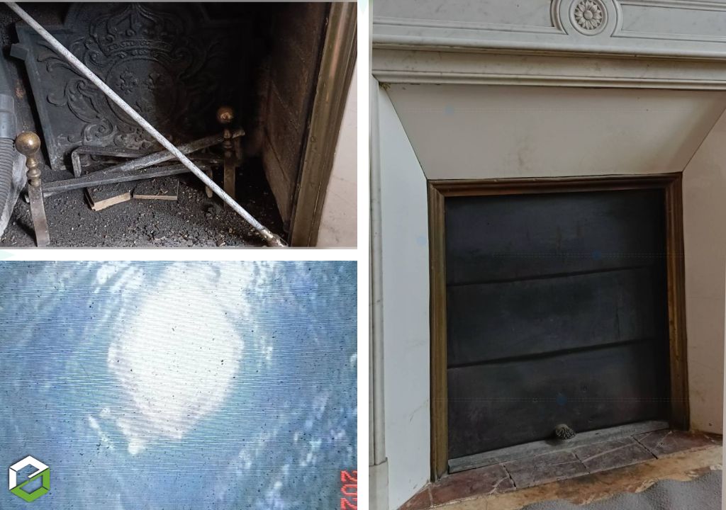 ramonage et nettoyage d'une cheminée à foyer ouvert
