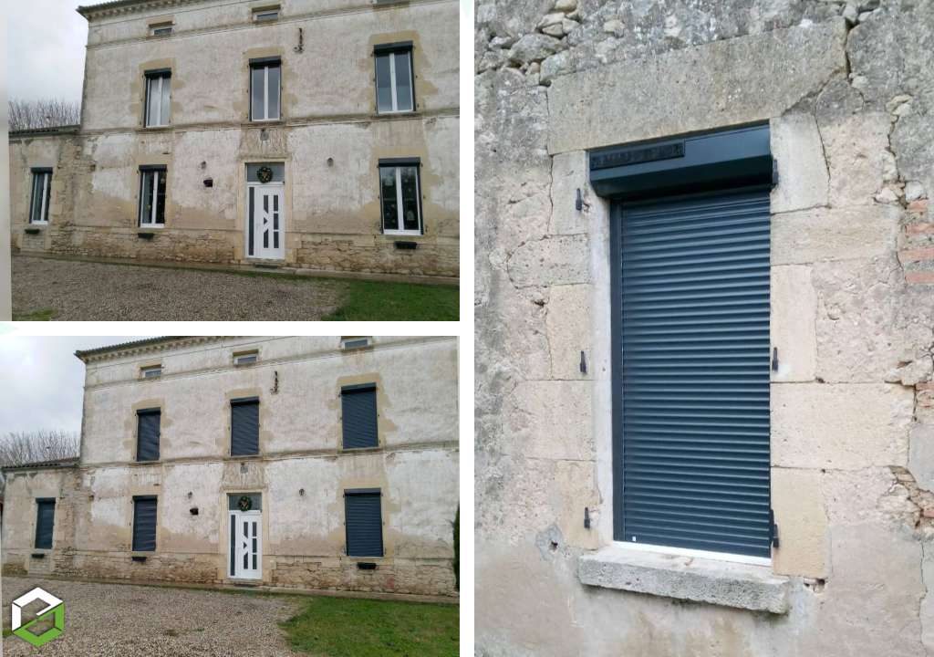 Pose volets roulants Aluminium solaires Somfy / Soprofen - Entreprise RGE
