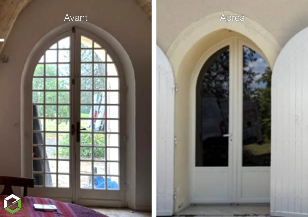 Remplacement de portes aluminium  