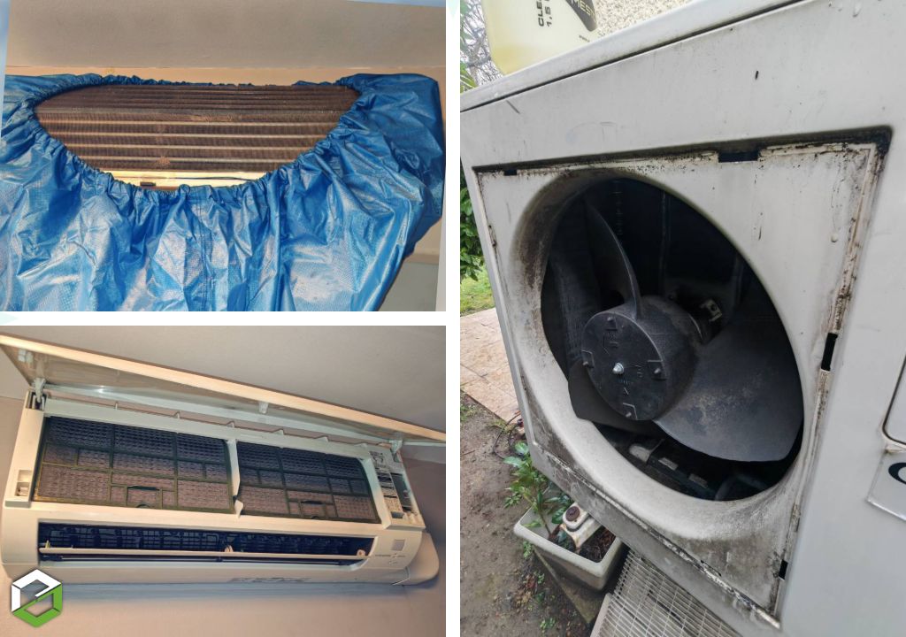 Maintenance complète pompe à chaleur ( climatisation)  AIR/AIR Mitsubishi -Seine et Marne (77)