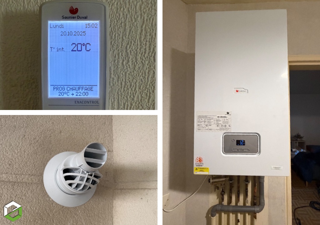 Remplacement chaudière gaz par une chaudière à condensation Saunier Duval-Val de Marne (94)