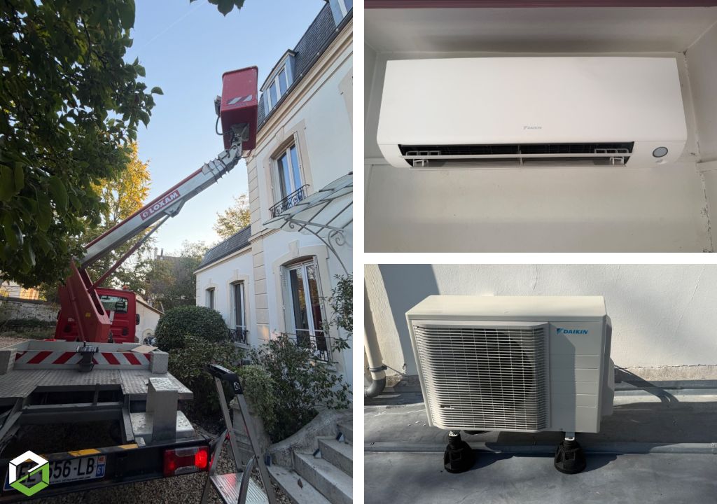 Installation de pompe à chaleur Daikin perfera 