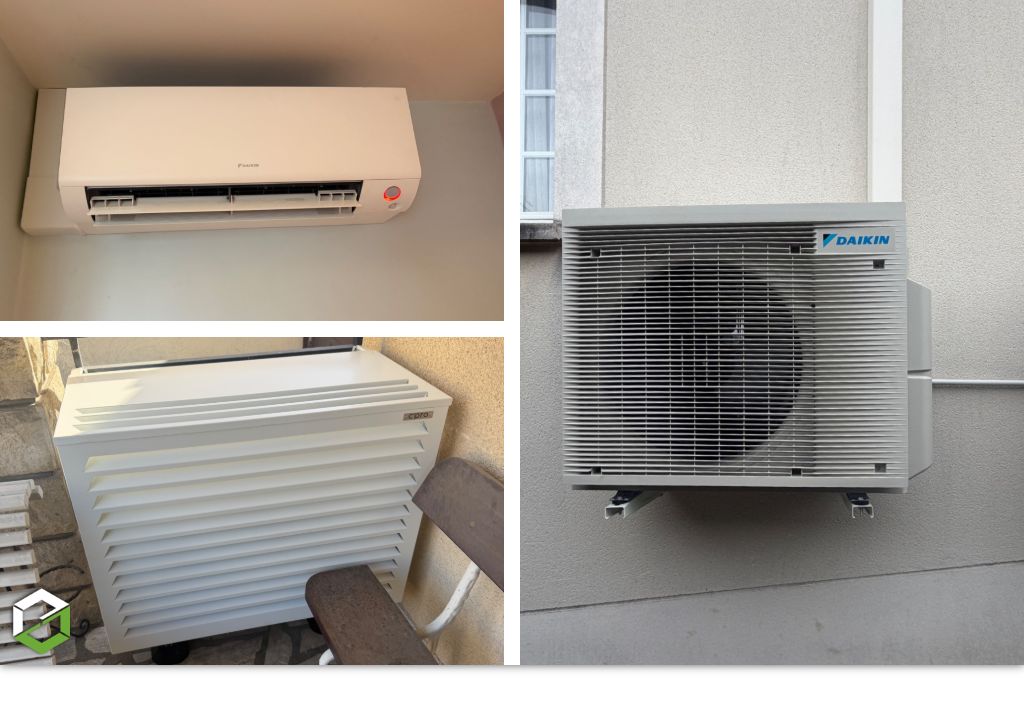 Installation d'une climatisation réversible multisplit Daikin 