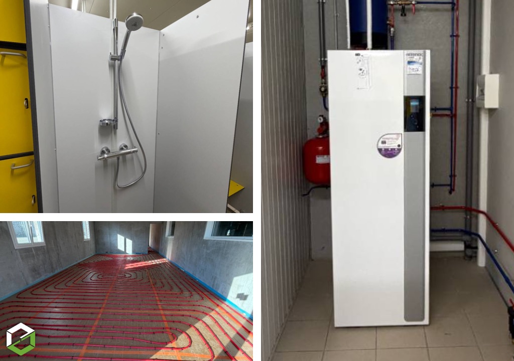 Travaux de plomberie sanitaire et chauffage pour la création d'un vestiaire et d'une salle de pause