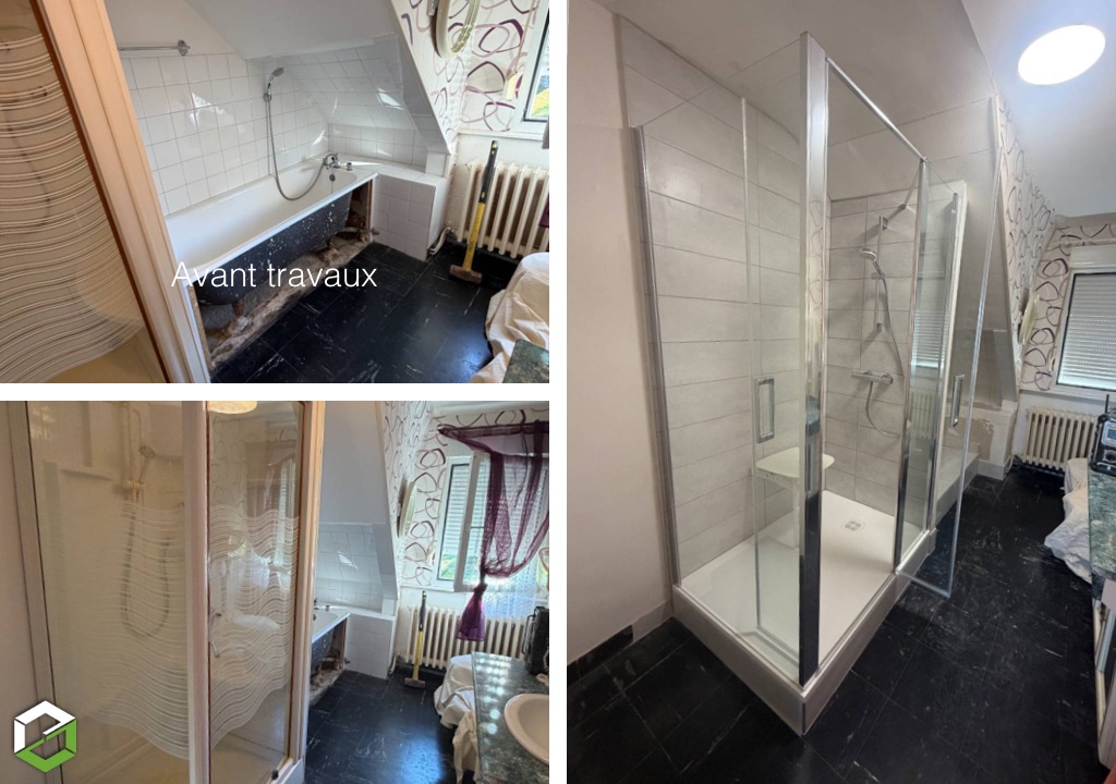 Transformation et modernisation d'un espace douche 