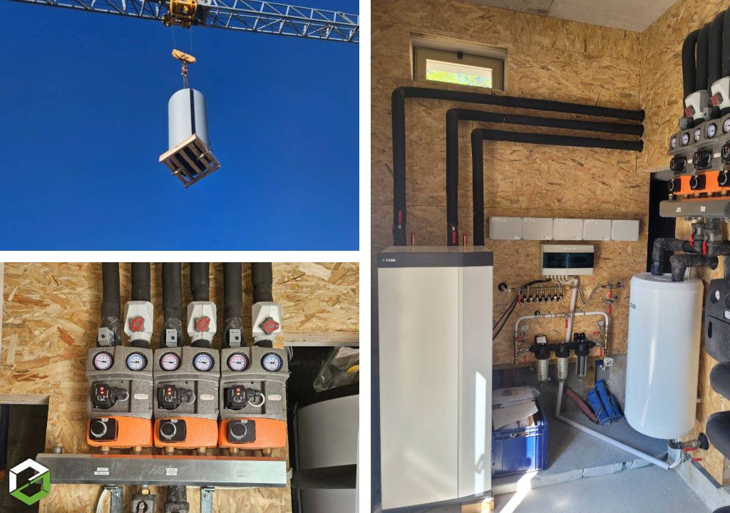 pose d'une pompe à chaleur géothermique nibe - entreprise rge qualipac