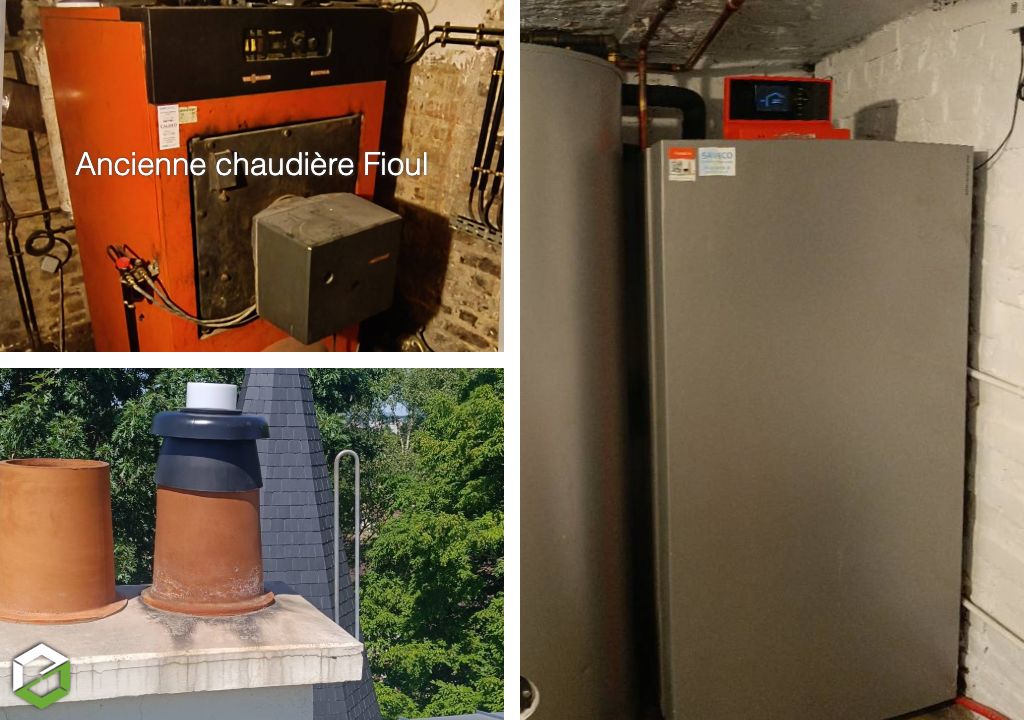 SAVECO : Remplacement de chaudière fioul par une chaudière gaz à condensation - Entreprise Proactif VIESSMANN