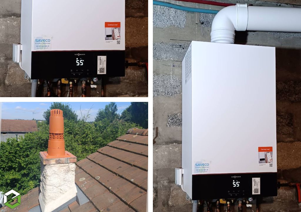 SAVECO : Installation d'une chaudière gaz à condensation VIESSMANN