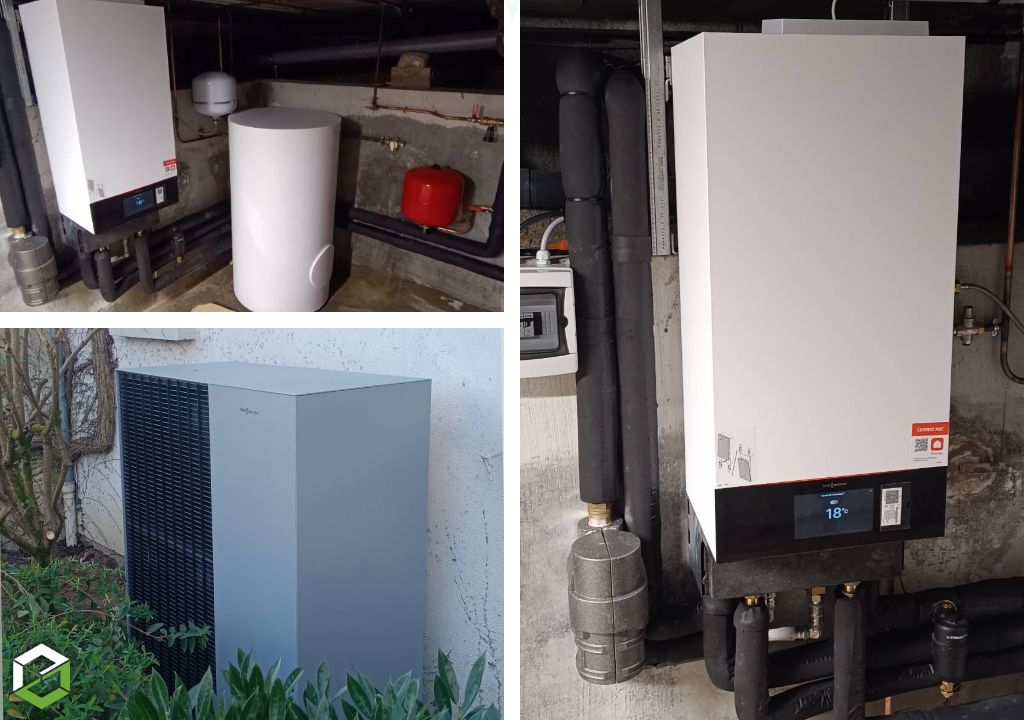 SAVECO : Installation d'une pompe à chaleur air/eau VIESSMANN Vitocal - SAVECO Entreprise RGE Qualipac
