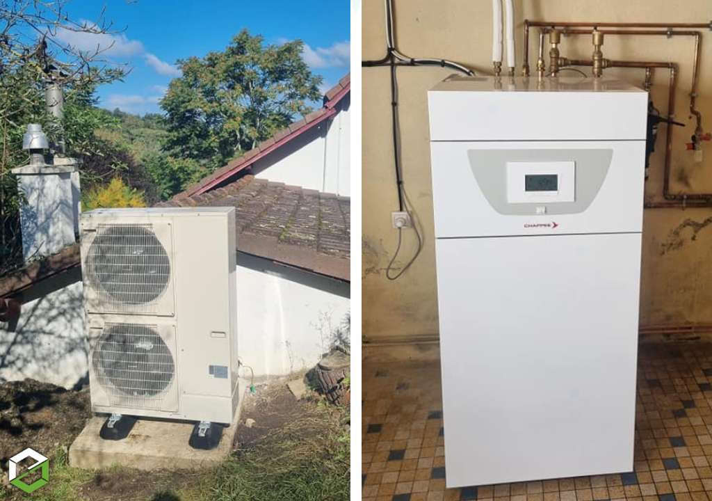 Ets Nathan Sherrard : Pose d'une pompe à chaleur Chappée - Remplacement chaudiere fioul - Artisan Qualipac RGE