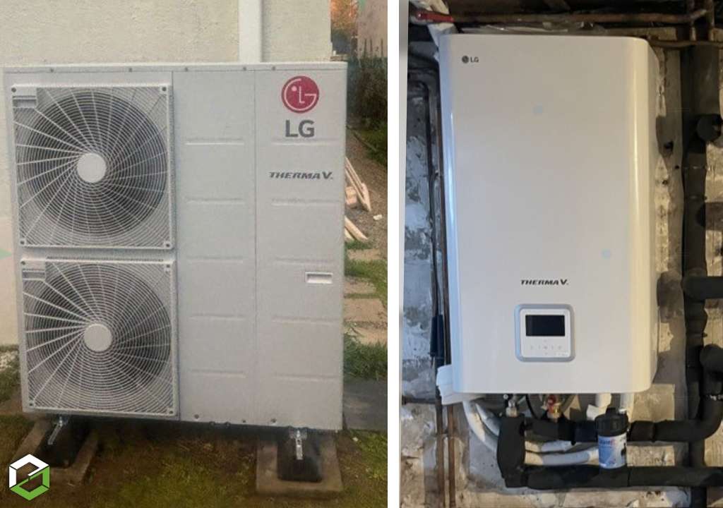 Ets Nathan Sherrard : Entretien et changement vase d'expansion sur une pompe a chaleur air/eau LG - Artisan Chauffagiste RGE Qualipac