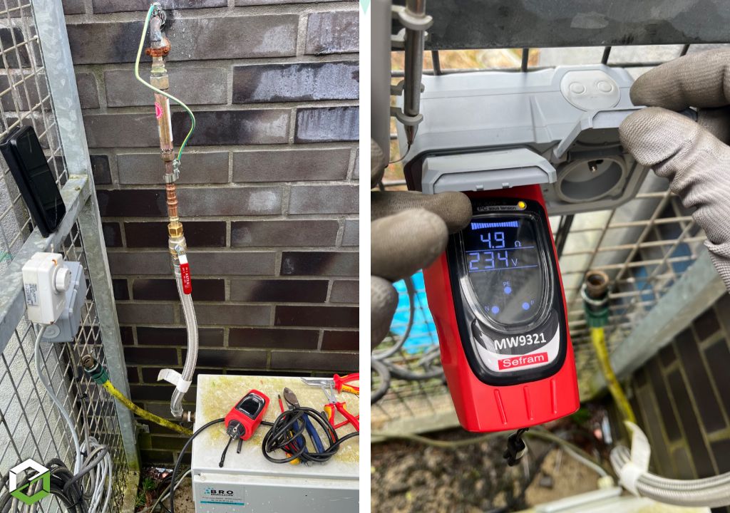 Ets Nathan Sherrard : Réparation d'une fuite et dépannage électrique sur un brumisateur - Entreprise de plomberie et electricité