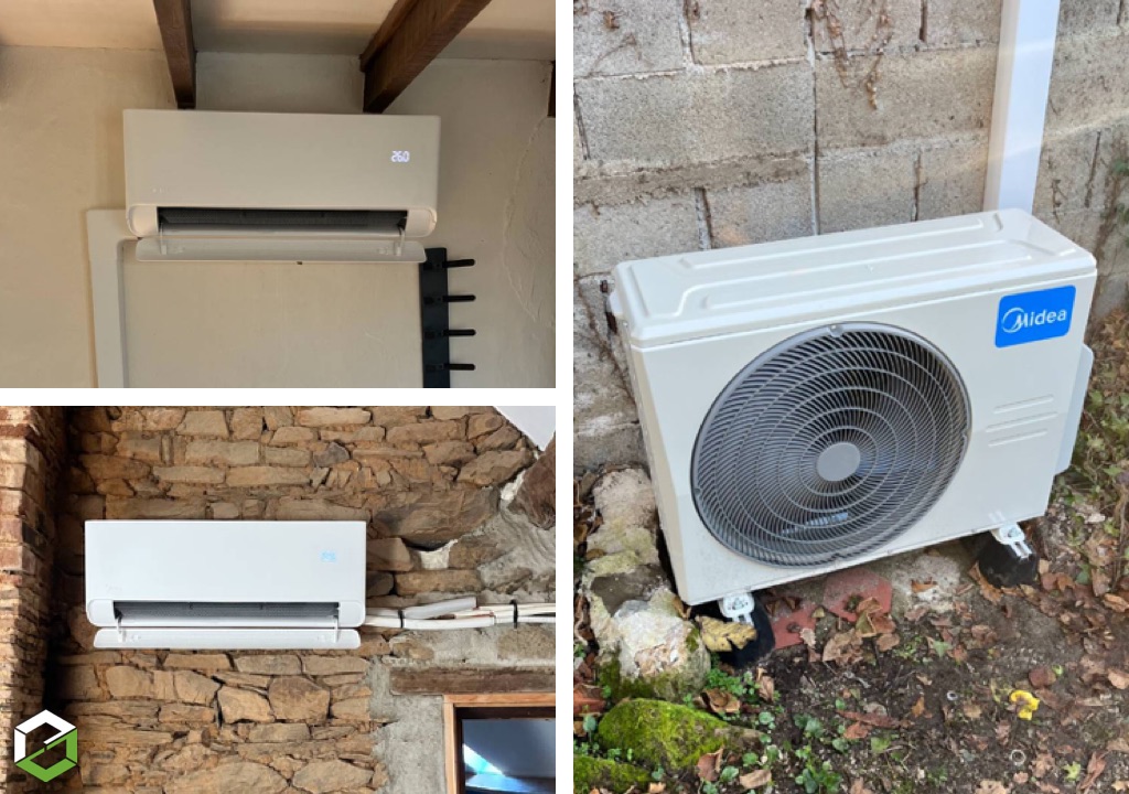 Ets Nathan Sherrard : Installation d'une climatisation bi-split par une entreprise de pompe à chaleur