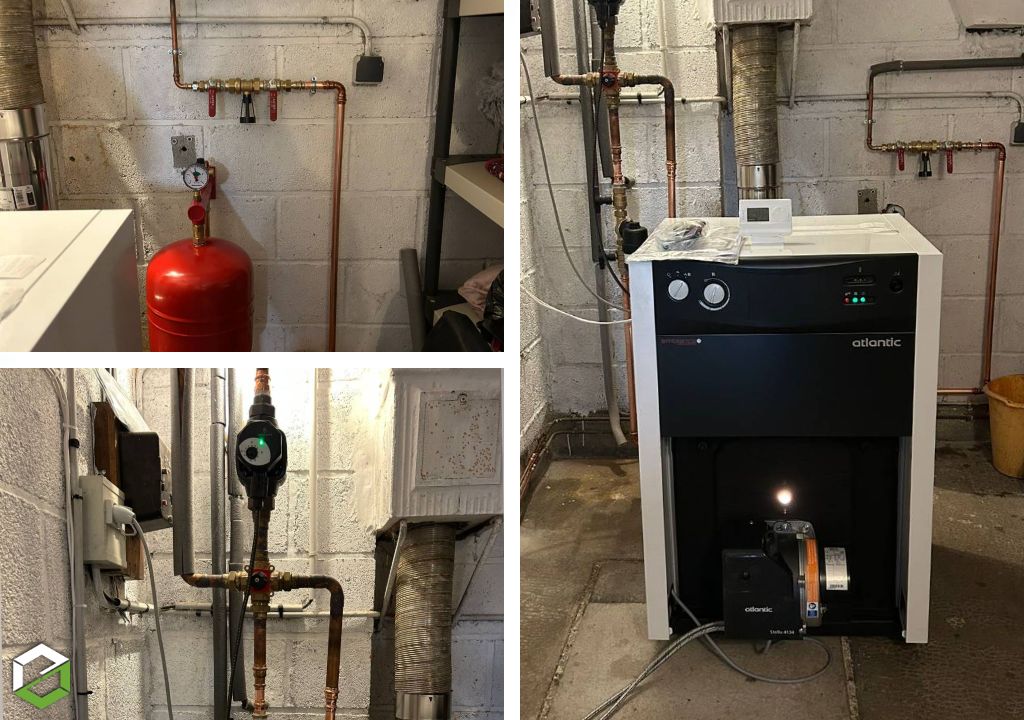 Pose d'une chaudière fioul Atlantic par une entreprise de chauffage-Creuse (23)
