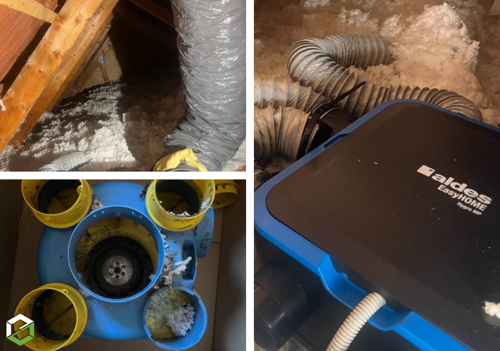 Remplacement d’une VMC en panne par une VMC Aldes Easyhome Hygro