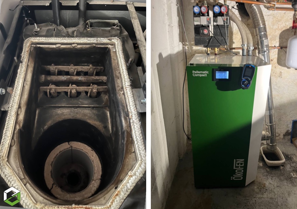 Révision annuelle d’une chaudière à granulés ÖkoFEN Pellematic Compact