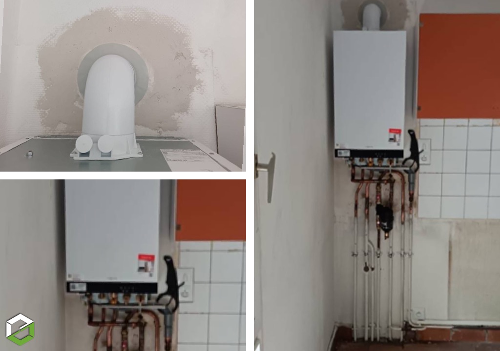 Remplacement d’une chaudière gaz par une VIESSMANN Vitodens 050-W dans un appartement locatif-Loiret (45)