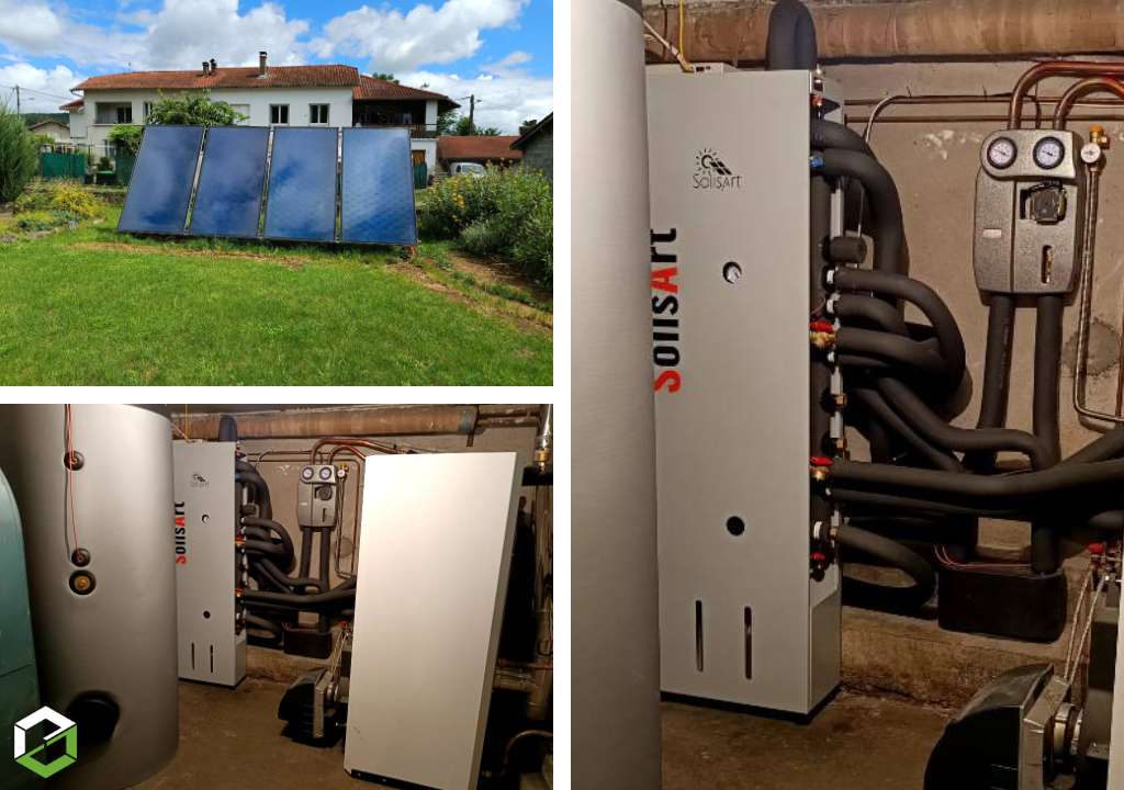 installation d'un chauffage solaire combiné (ssc) de marque solisart 
