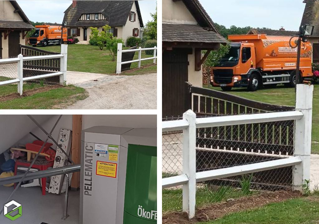 Consultez la chantier : livraison de pellets en vrac par gruchy combustibles