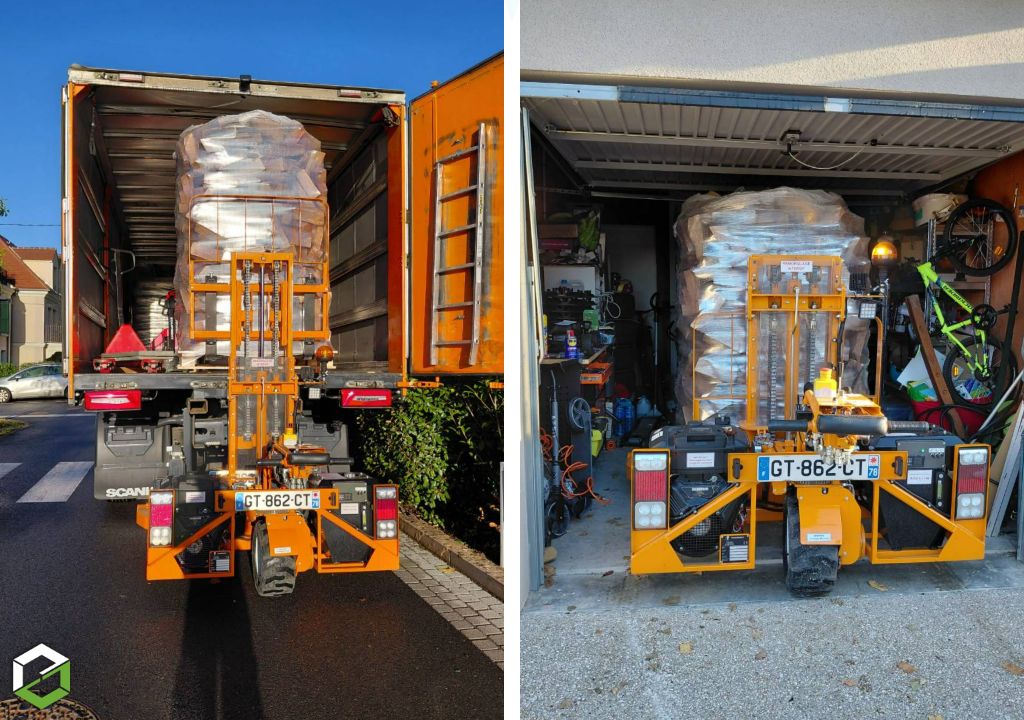 livraison de bois de chauffage sur palette par gruchy combustibles