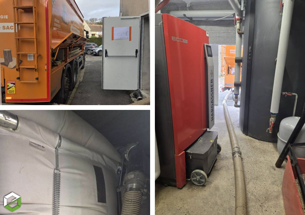 livraison de pellets en vrac pour une mairie par gruchy combustibles