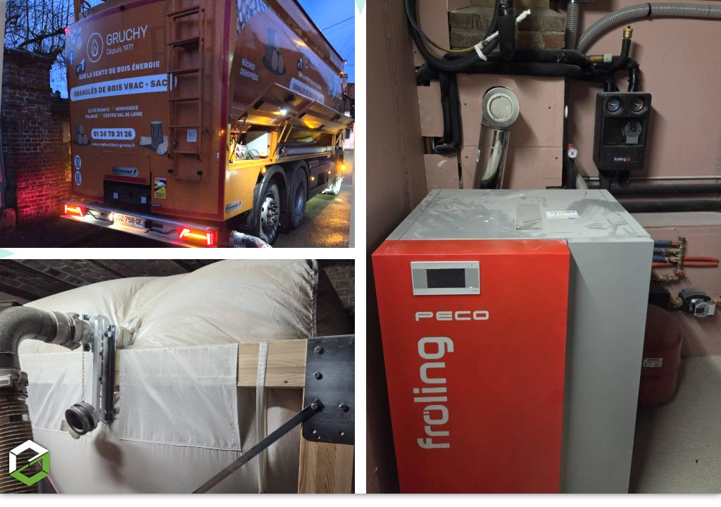livraison de pellets en vrac par gruchy combustibles