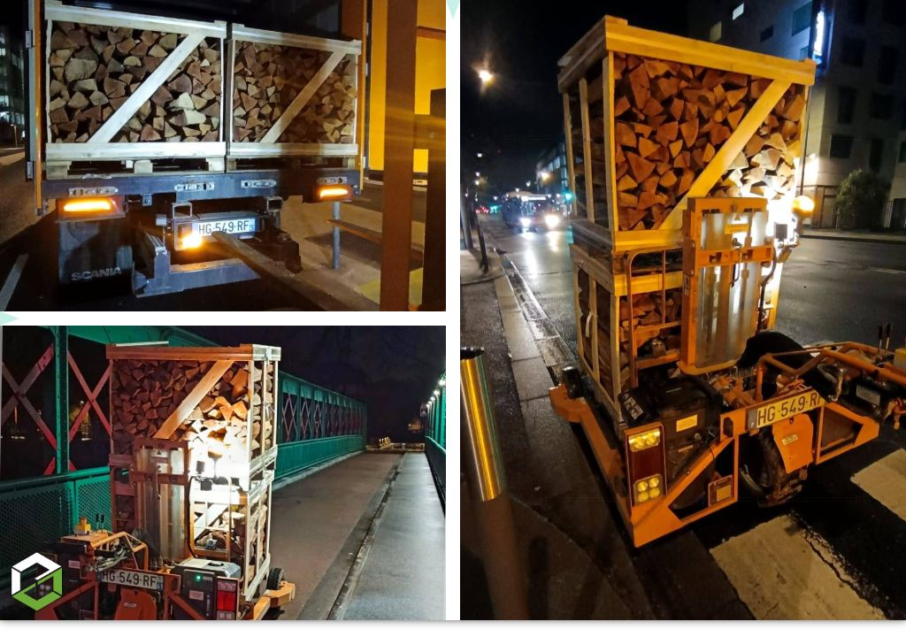 livraison de bois de chauffage sur palette par gruchy combustibles