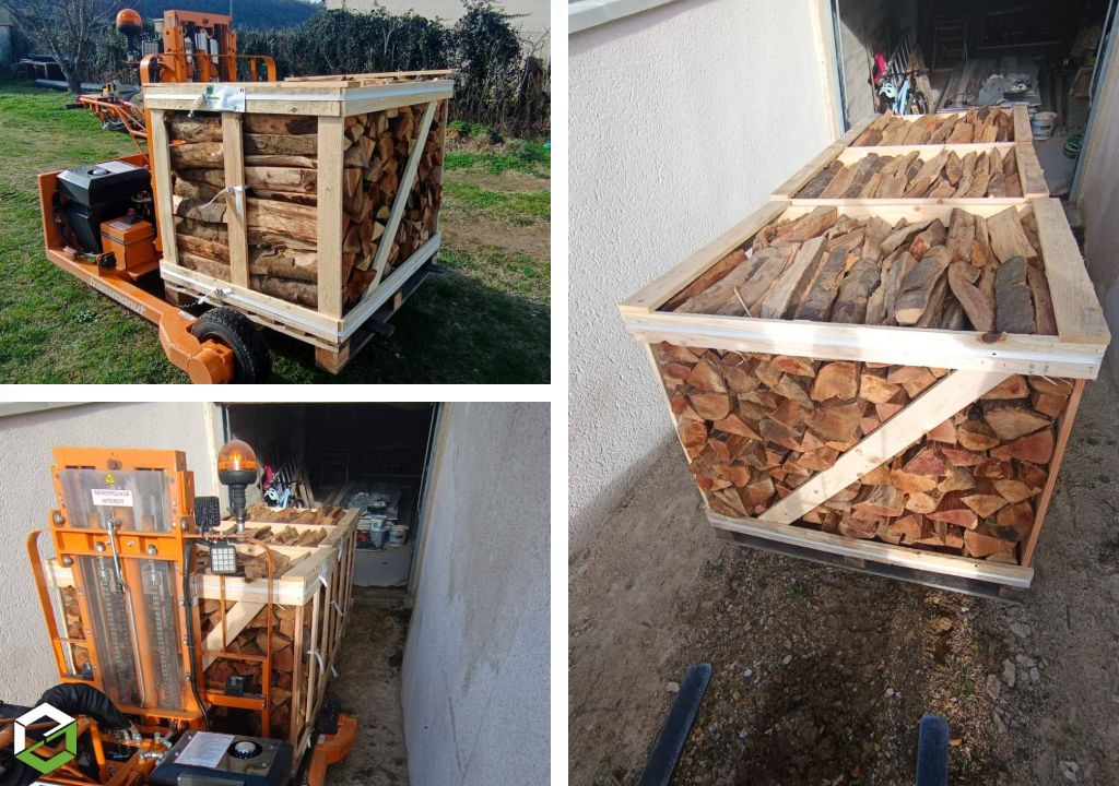 livraison de bois de chauffage sur palette par gruchy combustibles