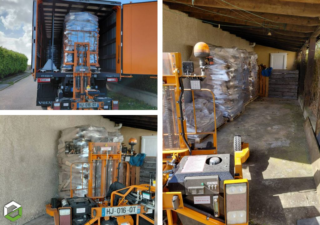 Consultez la chantier : livraison palette de bois de chauffage 