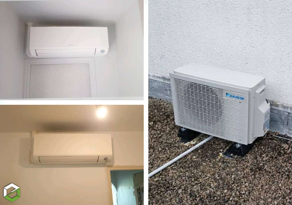 Remplacement d'une climatisation hs avec un equipement performant Daikin au r32 - RGE QualiPAC