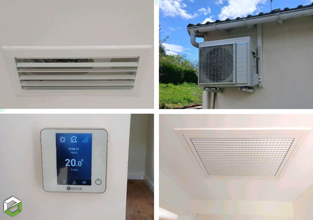 Mise en place d'un nouveau système de chauffage/climatisation - PAC gainable Air Air