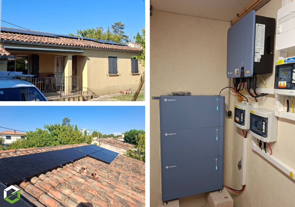 Consultez la chantier : augmentation de puissance d'une installation solaire existante avec gestion de batteries solplanet