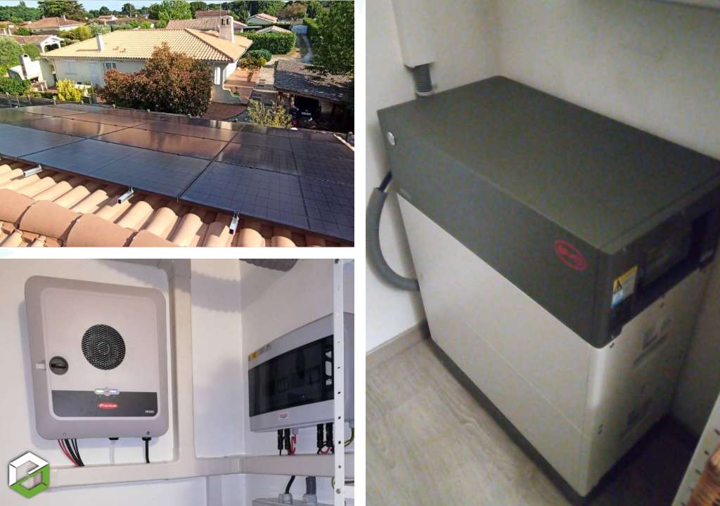 AEG Aquitaine - Electric Renov Énergies : Installation panneaux solaires photovoltaïques en autoconsommation + batteries BYD = secours en cas de coupure de courant