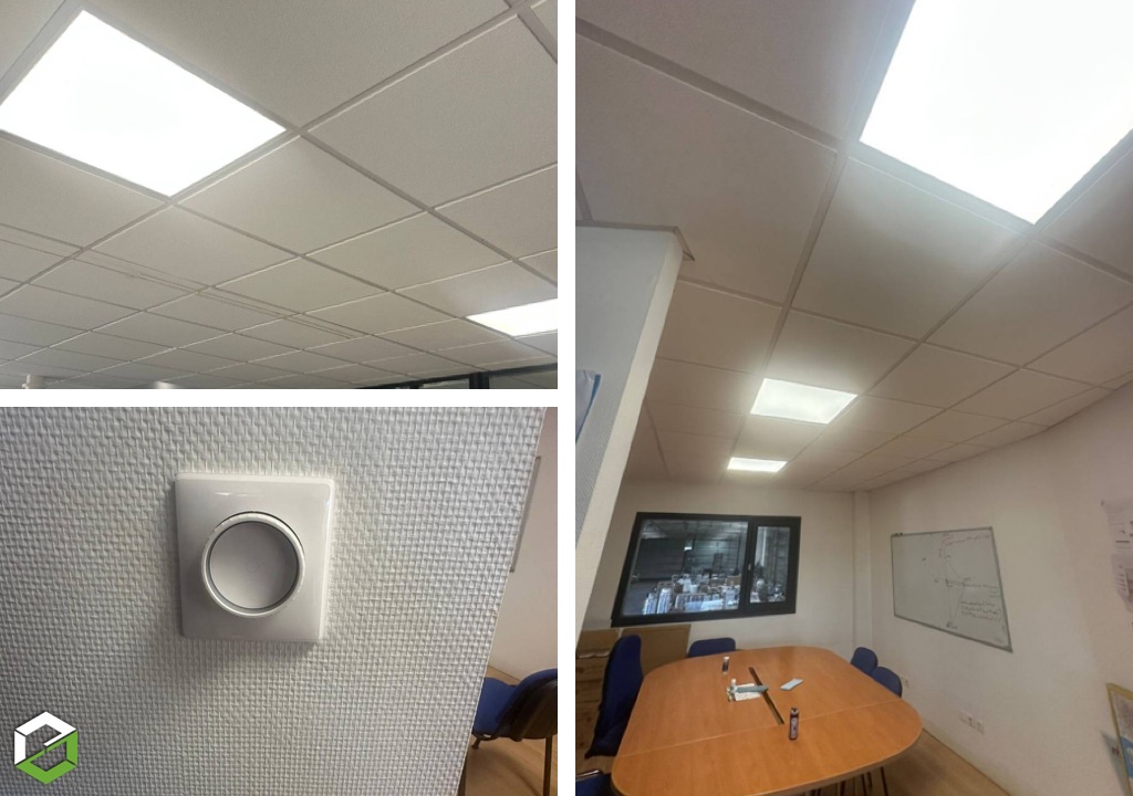 Installation et remplacement d'éclairage LED pour des bureaux-Gironde (33)