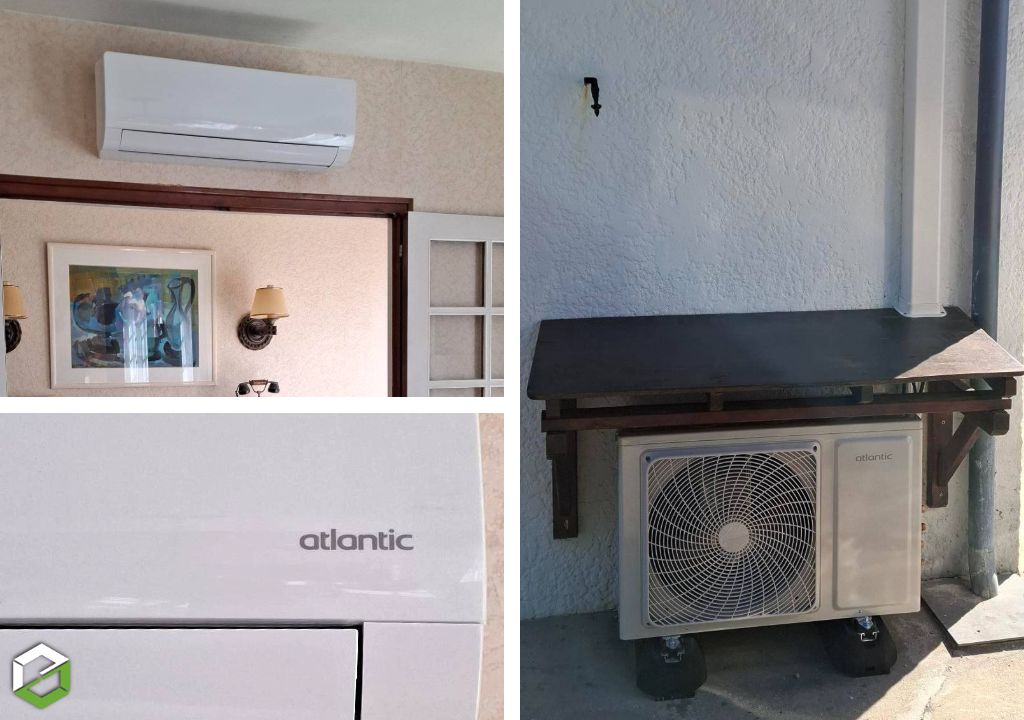 Installation d'une climatisation réversible Atlantic par une entreprise certifiée RGE-Gironde (33)