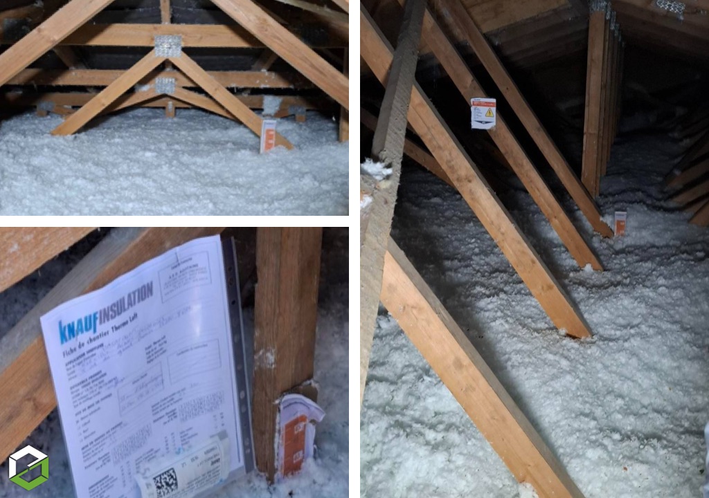 AEG Aquitaine - Electric Renov Énergies : Isolation des combles perdus par soufflage de laine de verre Thermoloft par une entreprise certifiée RGE en isolation