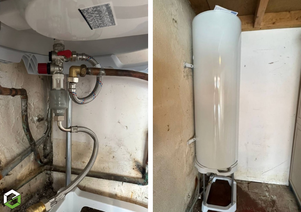 Remplacement et installation d'un chauffe-eau électrique Atlantic Zénéo-Gironde (33)