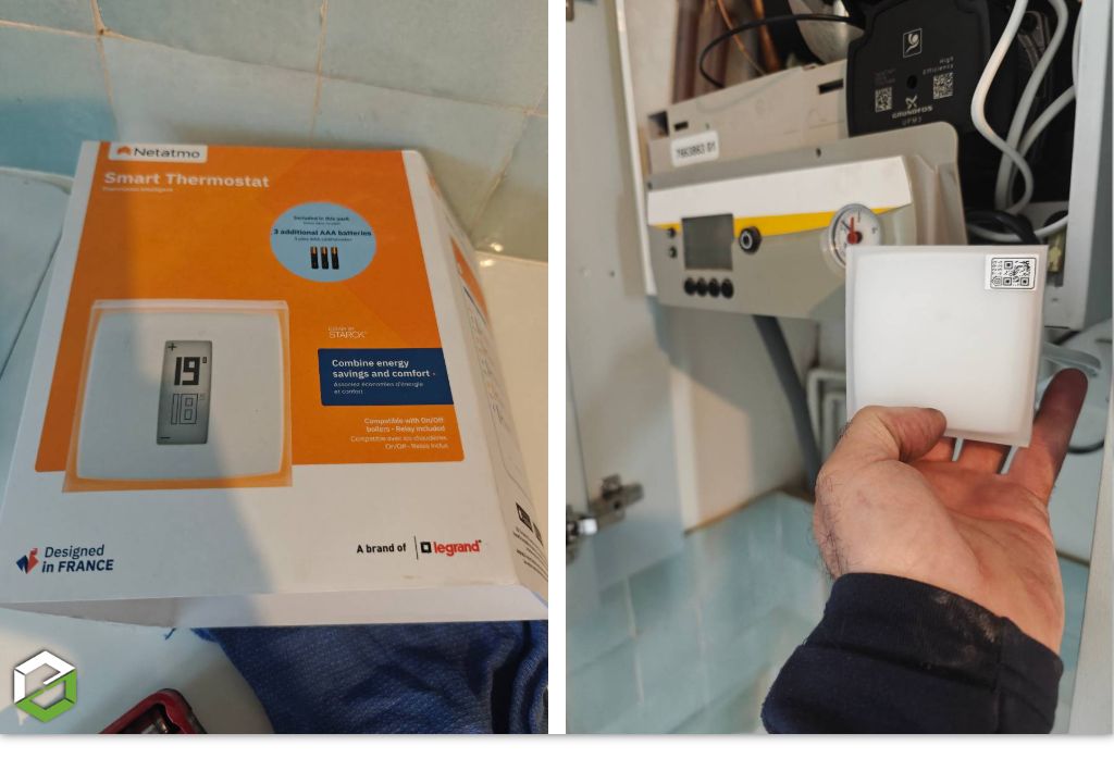 Consultez la chantier : installation, pose netatmo legrand sur une chaudière de dietrich – dme chauffage​