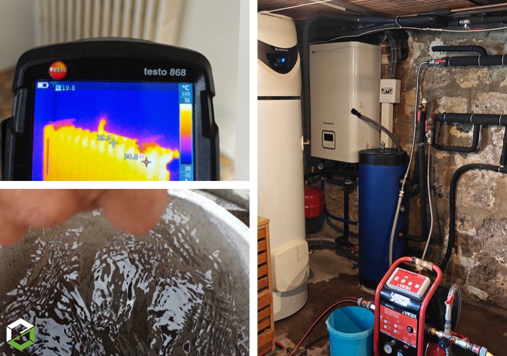DME Chauffage : Désembouage + remplacement de robinets thermostatiques