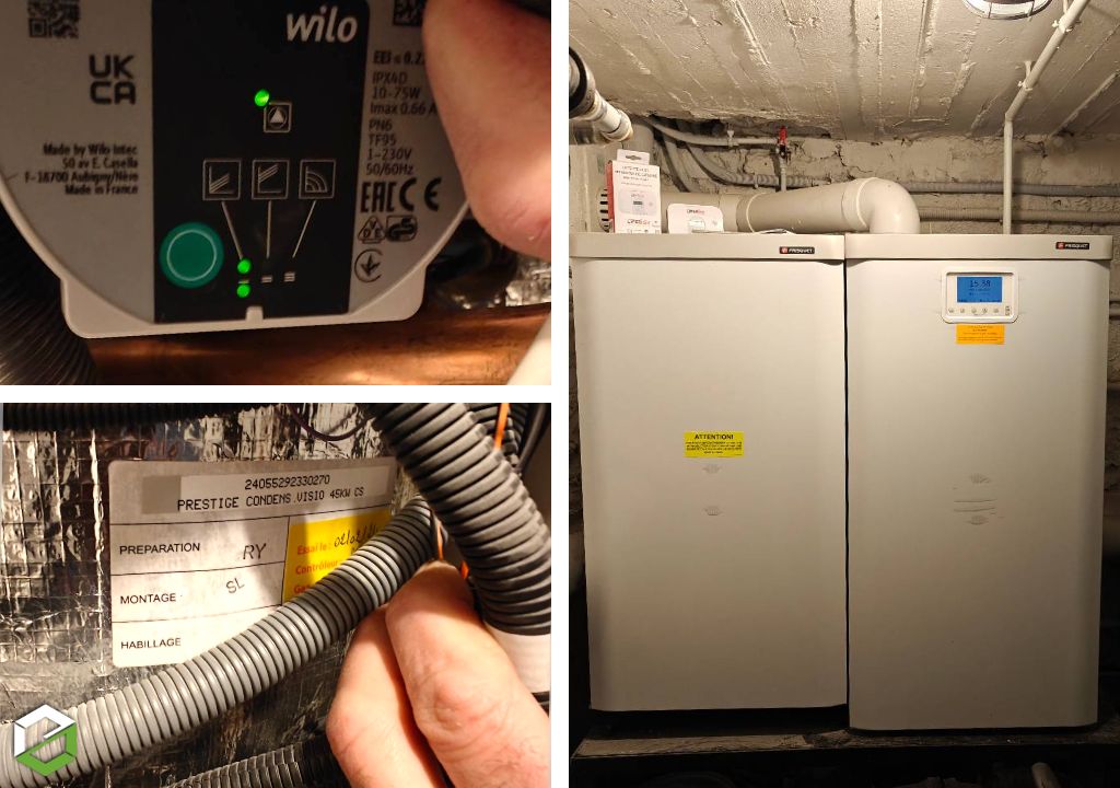 ​ Diagnostic chauffage sur chaudière Frisquet Prestige Visio Condensation 32 kW-Hauts de Seine (92)