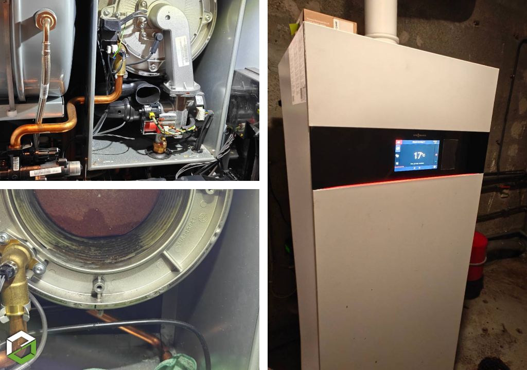 Entretien d'une chaudière Viessmann Vitodens 222-F 32 KW