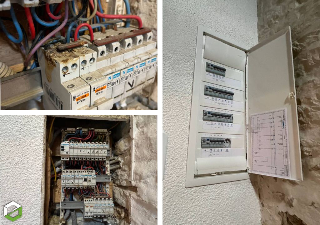 remplacement d'un tableau électrique de protection d'une maison - expert electricien