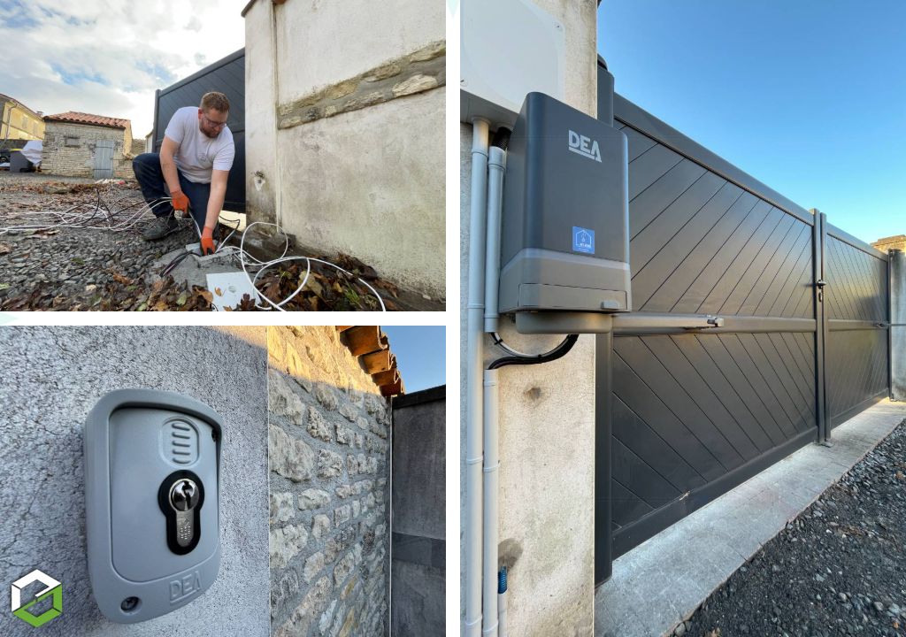 Motorisation de portail sur mesure avec le matériel DEA. Fiabilité et évolutivité garantie