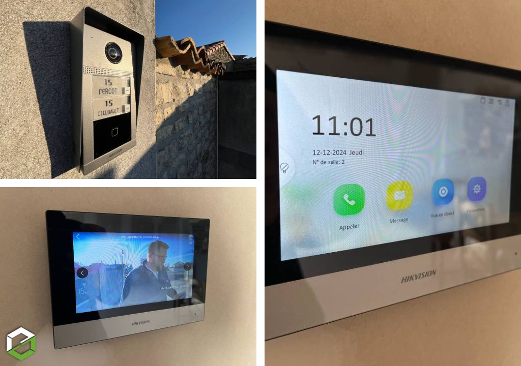 Consultez la chantier : installation d’un visiophone connecté pour villa