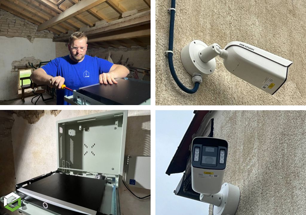 Consultez la chantier : installation de caméras de vidéosurveillance pour une commune rurale